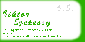 viktor szepessy business card